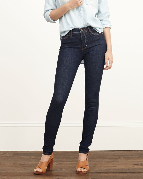 Womens High Rise Super Skinny Jeans | Womens Jeans | Abercrombie.com