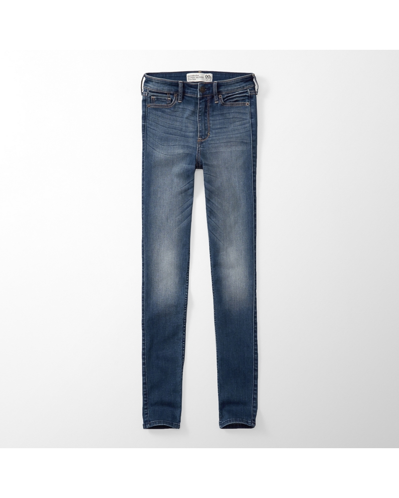 abercrombie high rise super skinny jeans