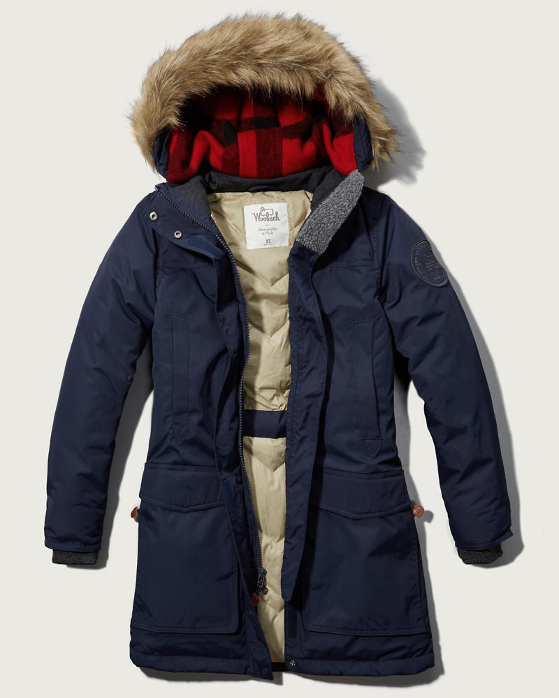 Womens Woolrich With A&F Patrol Down Long Parka | Womens Clearance ...