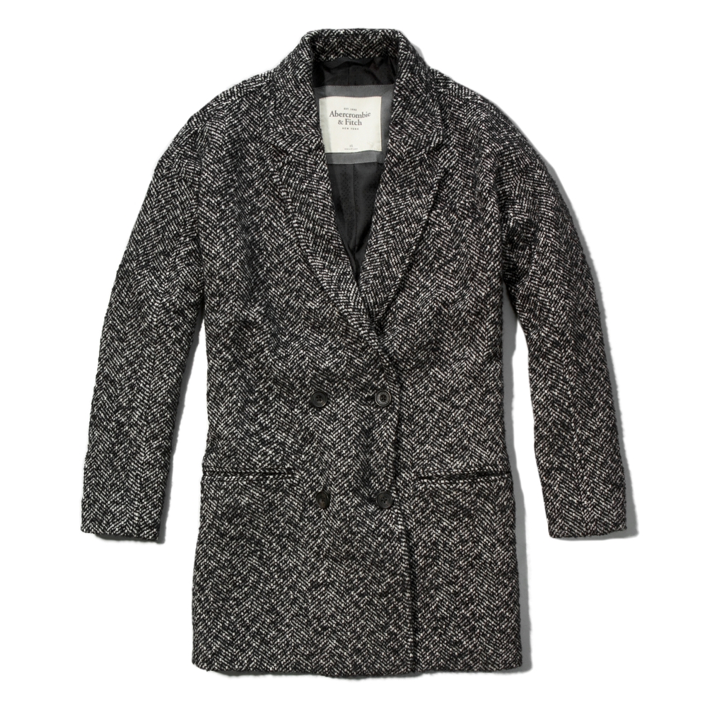 Womens Madeline Herringbone Coat | Womens Clearance | Abercrombie.com