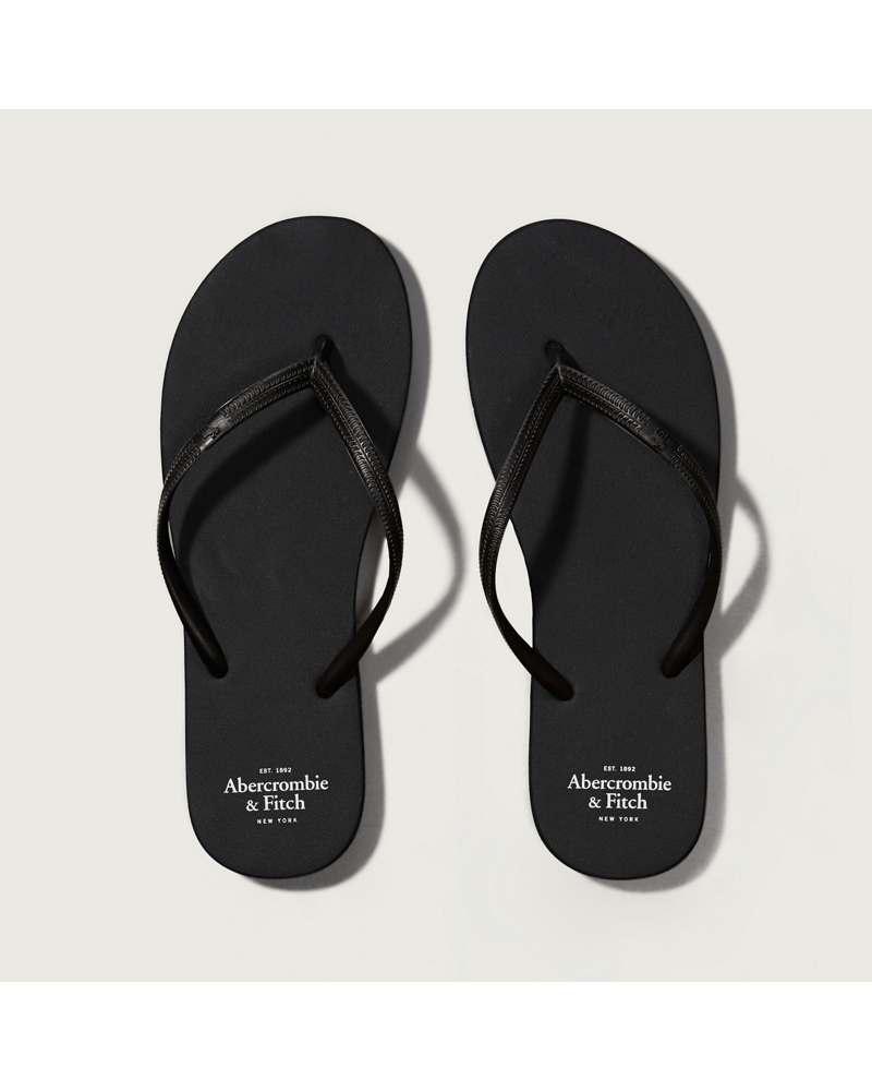 Womens Rubber Flip Flops | Womens Shoes | Abercrombie.com