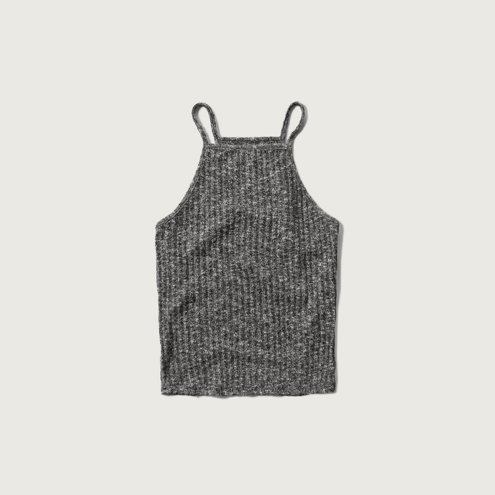 Womens Ribbed Knit Cropped Cami | Womens Tees & Tanks | Abercrombie.com