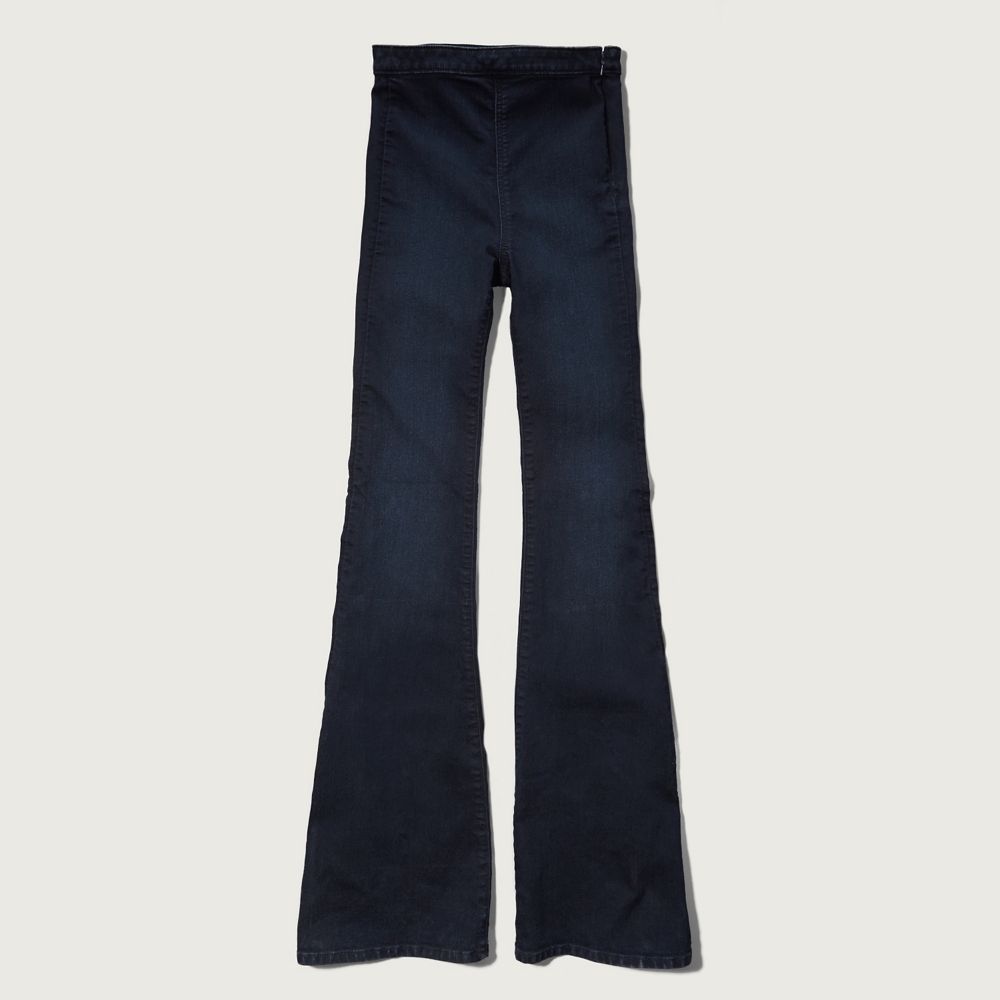 Womens A&F Natural Waist Flare Jeans | Womens Jeans | Abercrombie.com