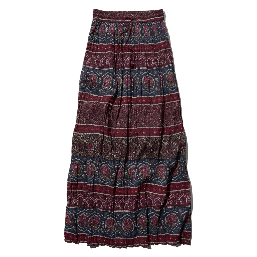 Womens Pattern Pleated Maxi Skirt | Womens Sale | Abercrombie.co.uk