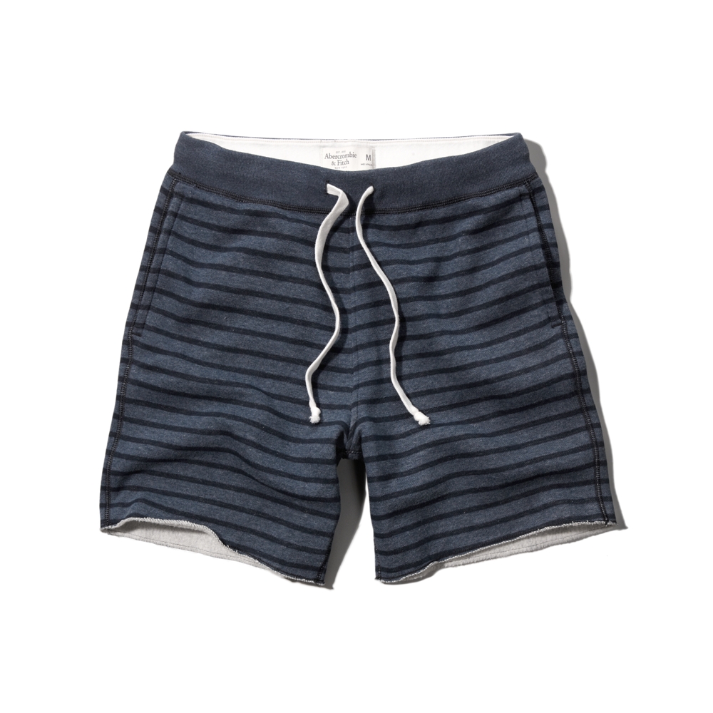 a&f fleece preppy fit shorts