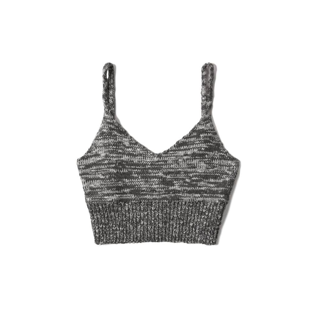 Womens Marled Knit Bralette | Womens Tops | Abercrombie.com