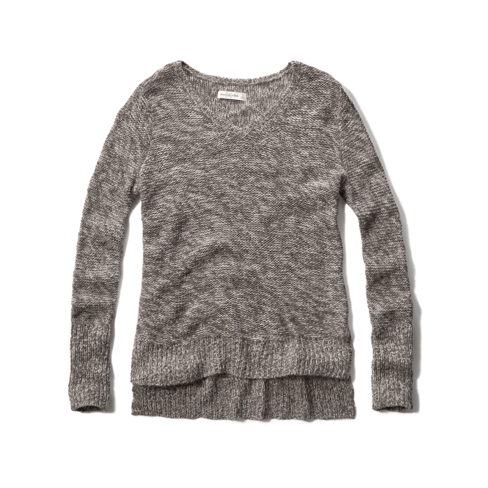 Womens Slouchy V Neck Sweater | Womens Sweaters | Abercrombie.com
