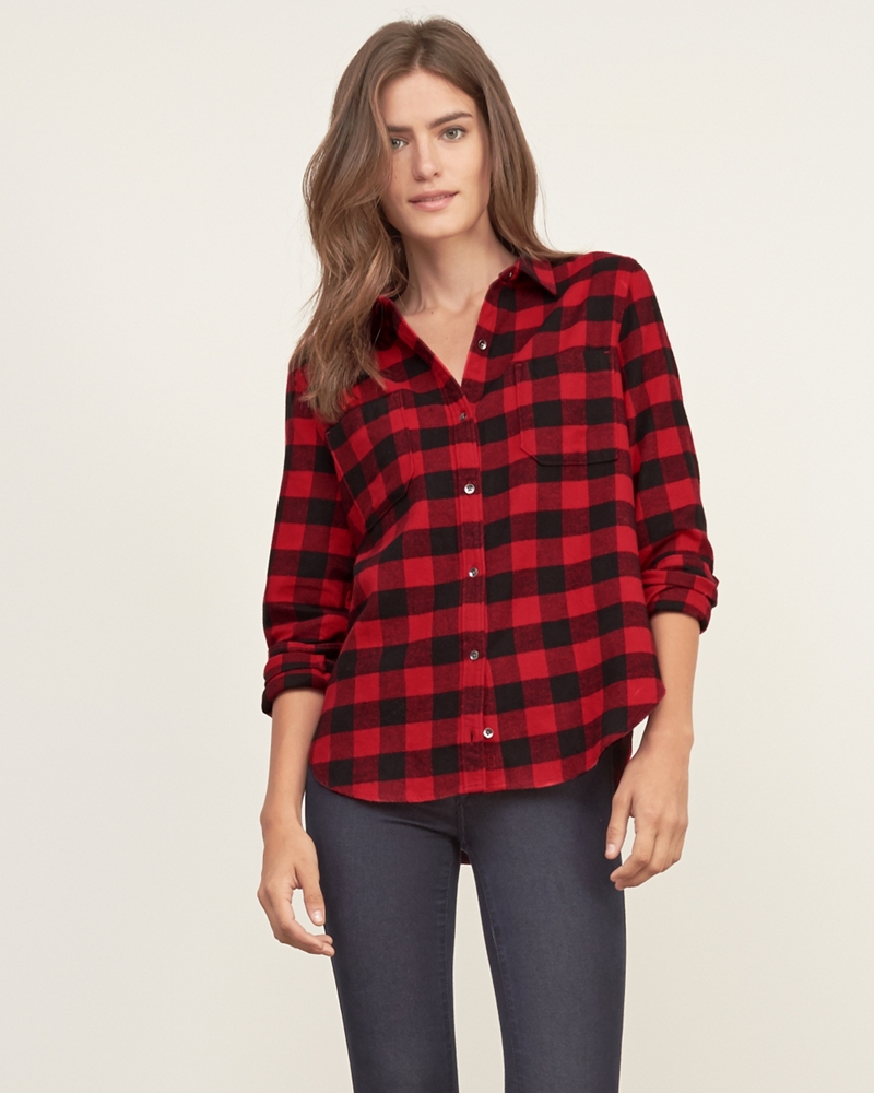 Womens Woolrich Flannel Shirt | Womens Shirts | Abercrombie.com