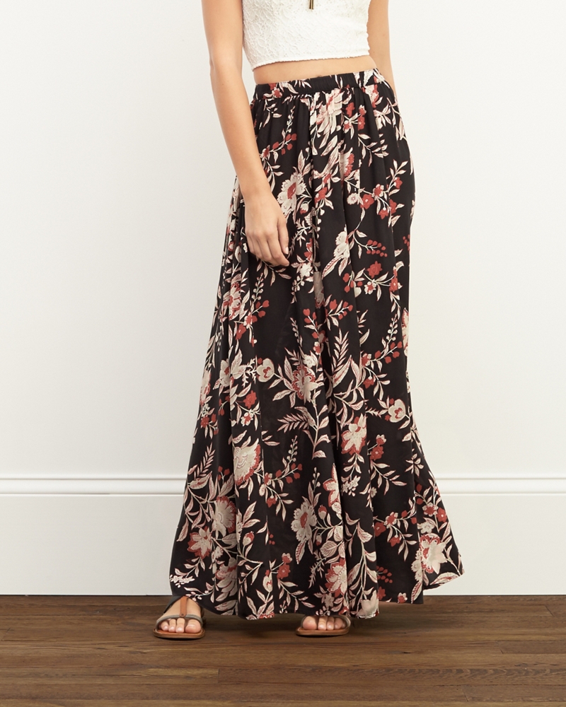 Womens Floral Maxi Skirt | Womens Sale | Abercrombie.com