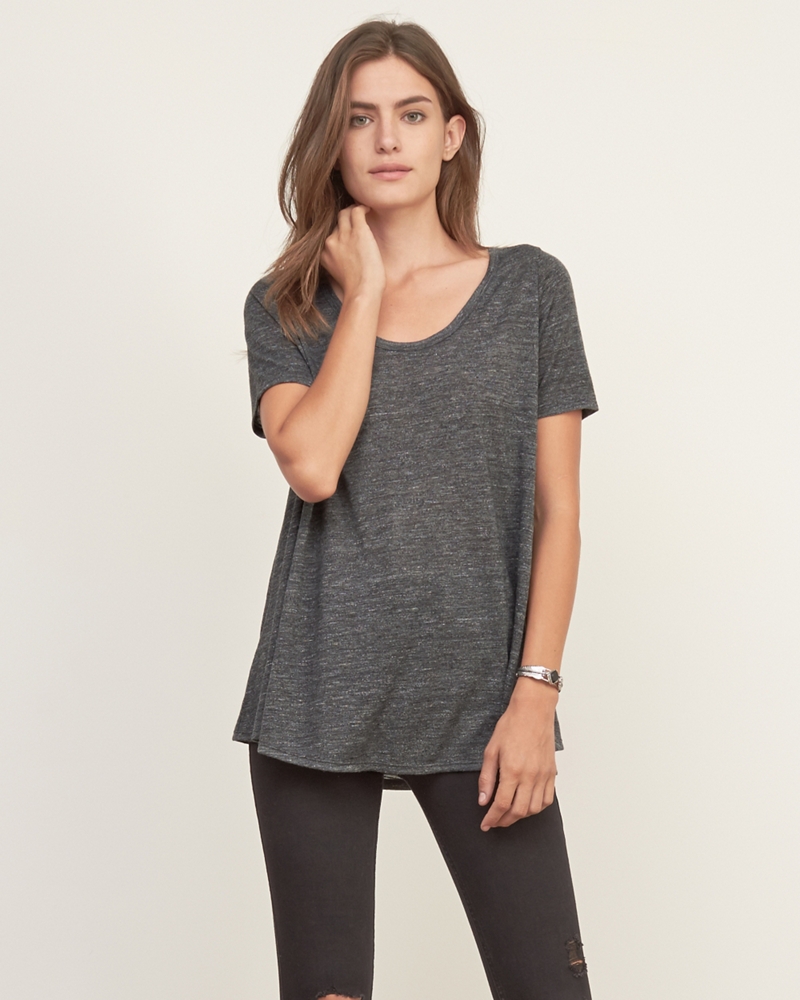 Womens Bar Back Swing Tee | Womens Tops | Abercrombie.com