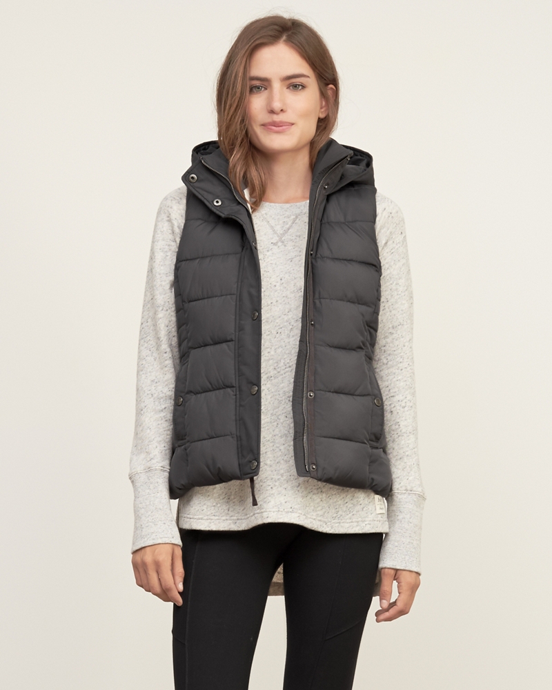 Womens A&F Hooded Puffer Vest | Womens Outerwear & Jackets ...