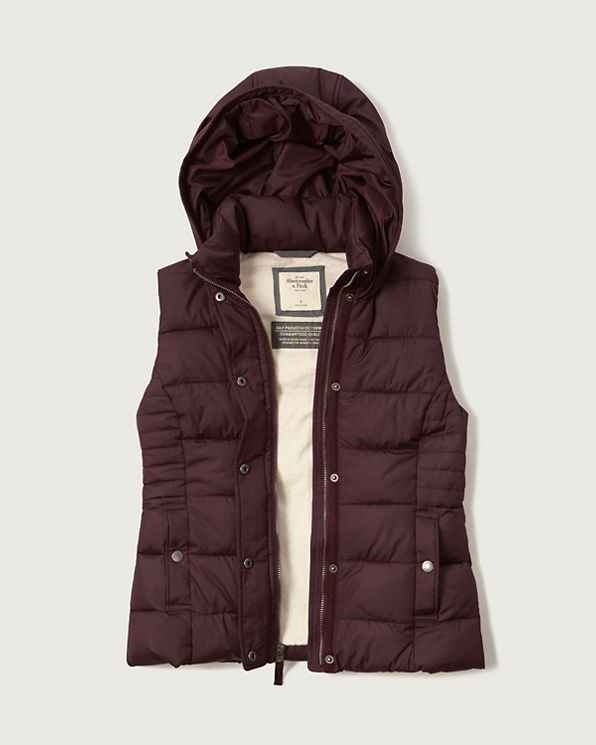 A&F Hooded Puffer Vest | Abercrombie.com