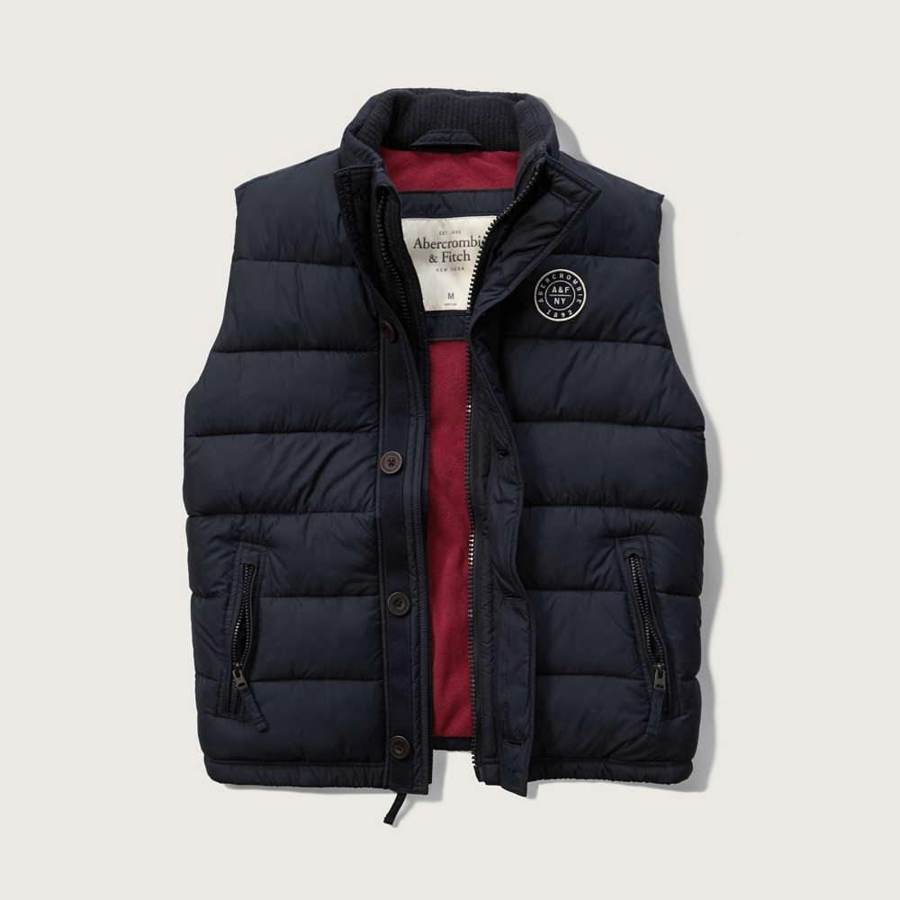 Mens A&F Puffer Vest | Mens Outerwear & Jackets | Abercrombie.com