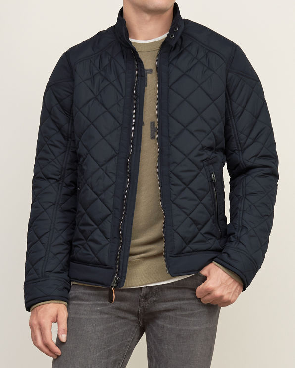 Mens Quilted Bomber Jacket | Mens Outerwear & Jackets | Abercrombie.com