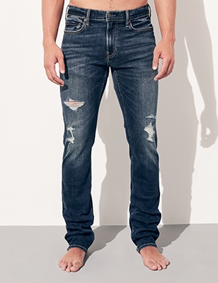 slim straight hollister jeans