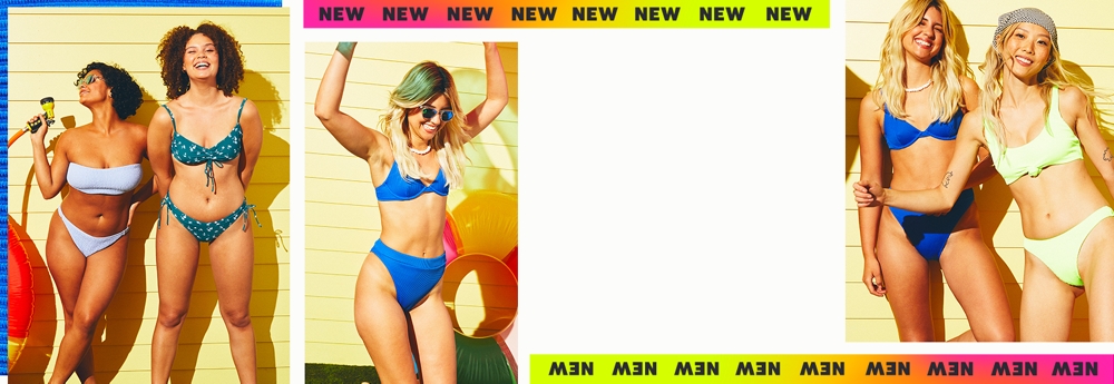 hollister high waisted swimsuit