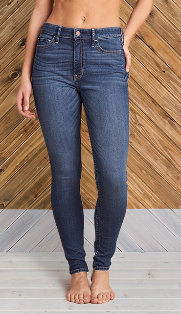 hollister ultra high rise super skinny jeans