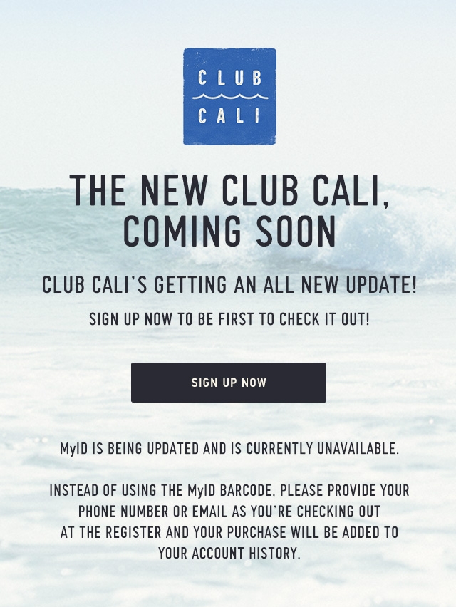 sign up for club cali