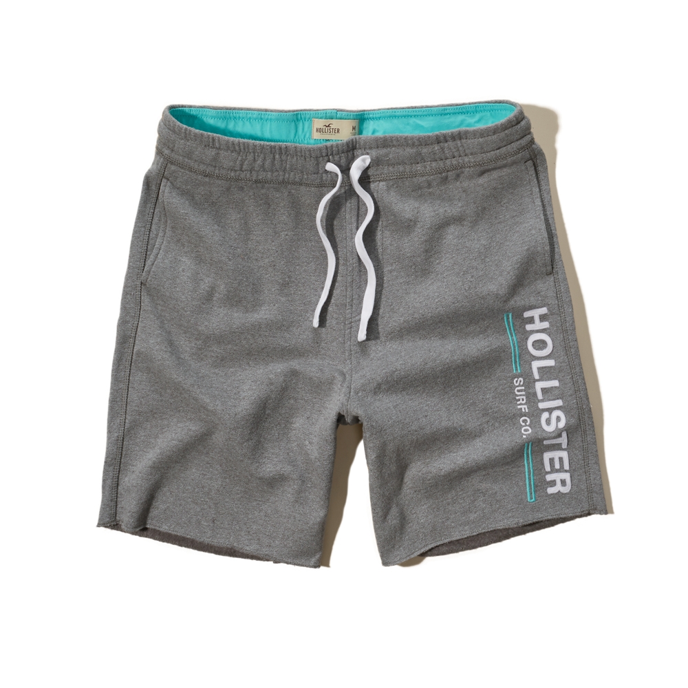 hollister fleece jogger shorts