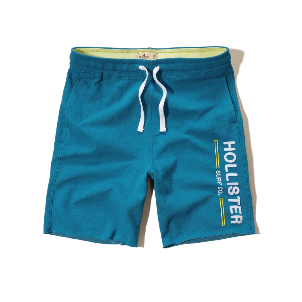 hollister fleece jogger shorts