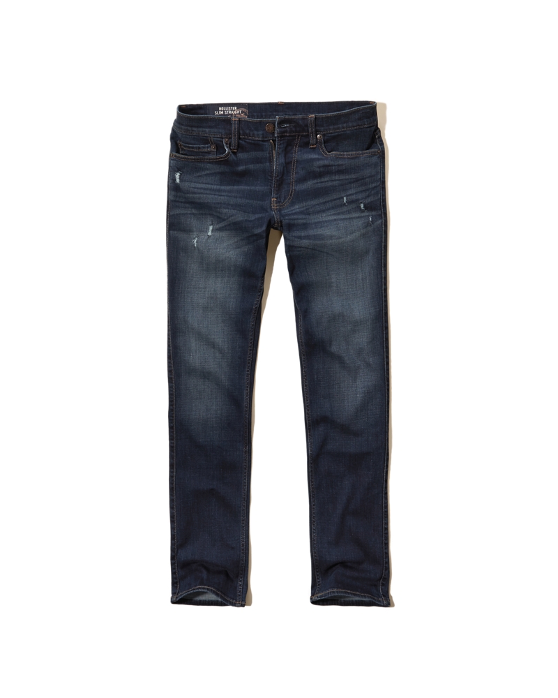 hollister mens slim straight jeans
