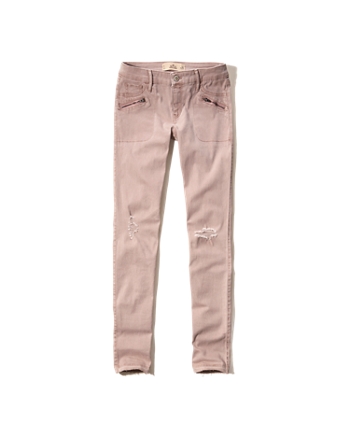 twill joggers womens hollister