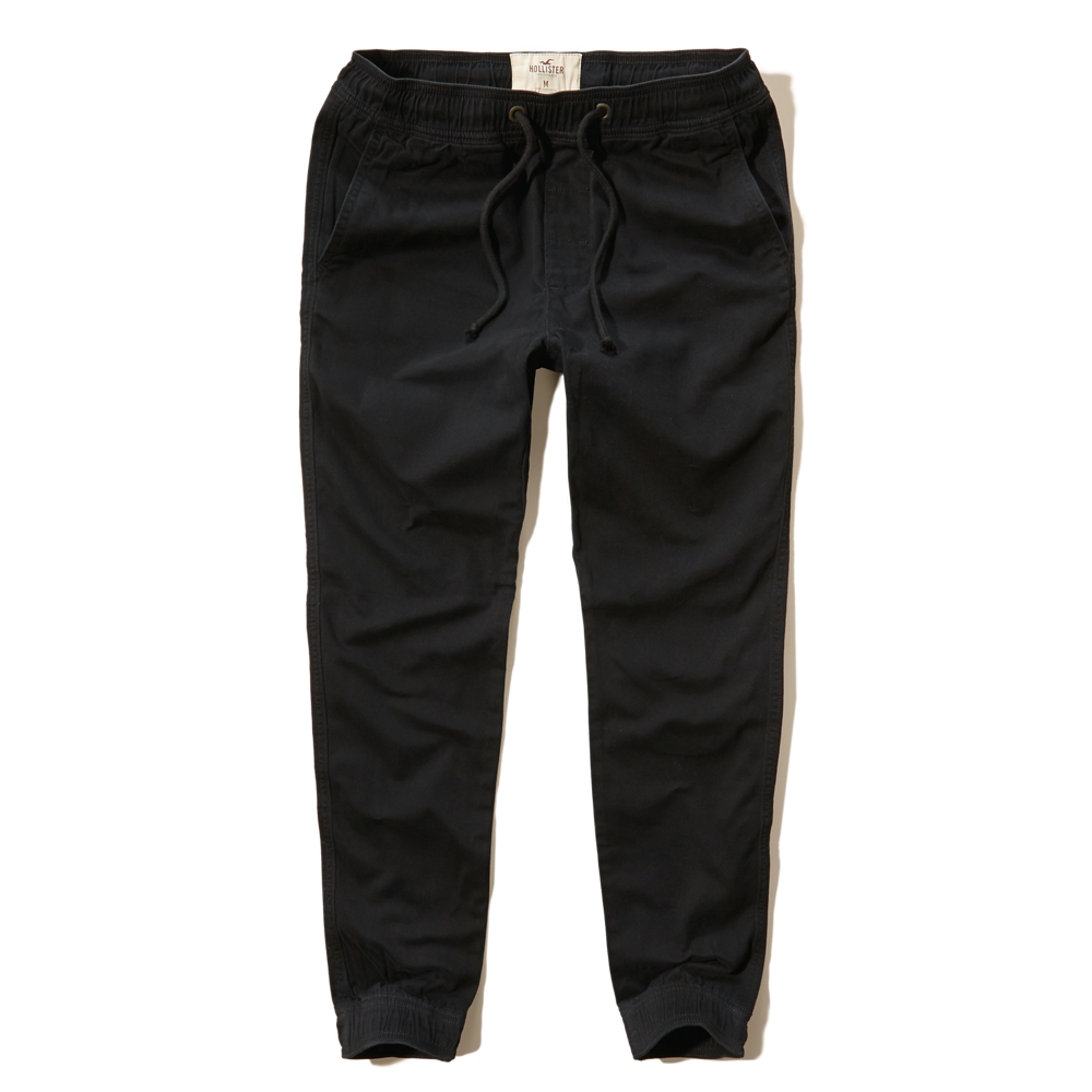 hollister denim joggers