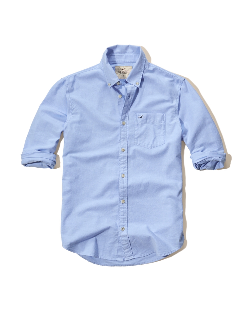Hollister Solid Oxford Shirt