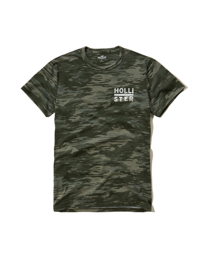 Hollister Patterned Logo Graphic Tee