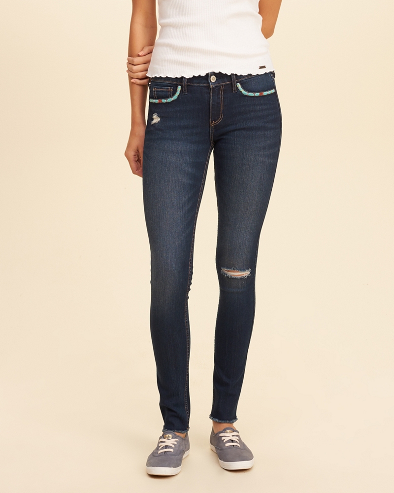 hollister low rise super skinny jeans