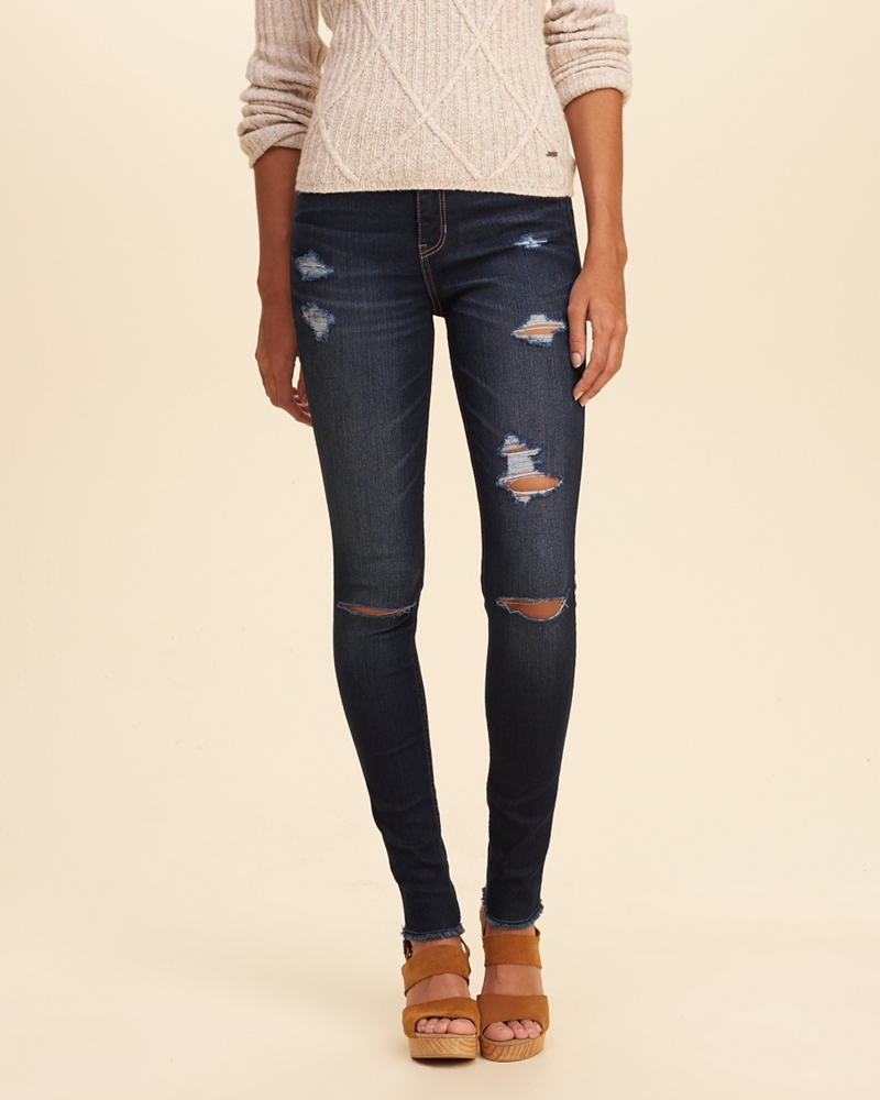 hollister ultra high rise super skinny jeans