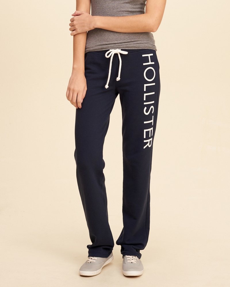 black sweatpants hollister