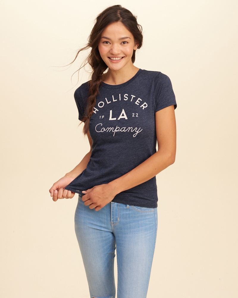 Hollister Slim Logo Graphic Tee