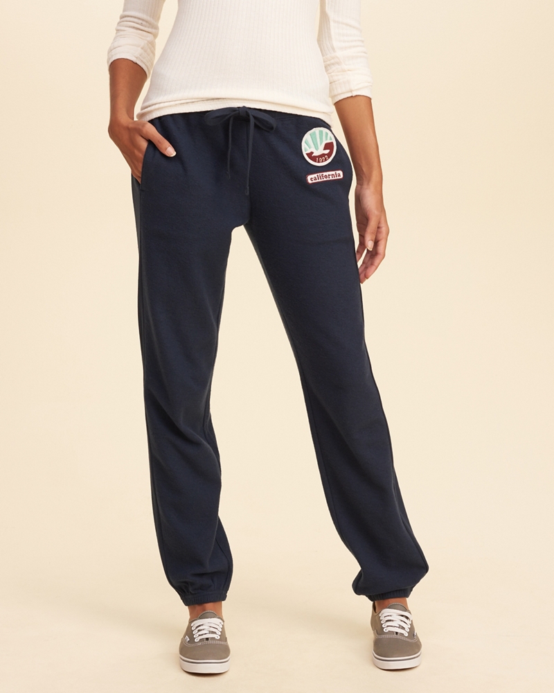 black sweatpants hollister