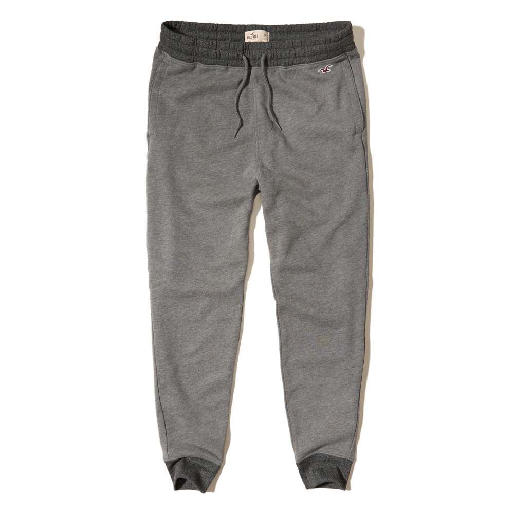 hollister denim joggers