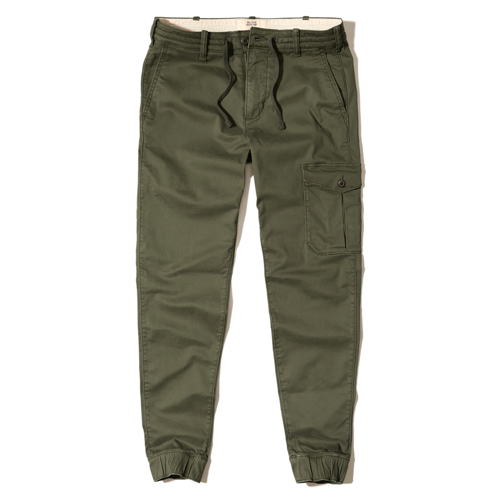 hollister army joggers