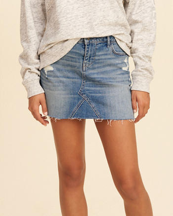 skirts skirt denim hollister mini rise low