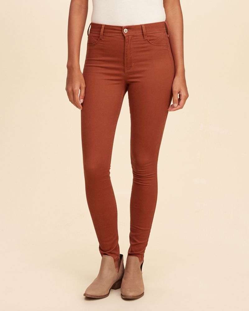 high rise jean leggings hollister