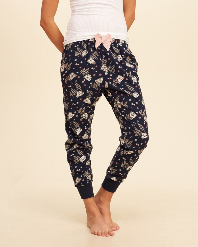 flannel sleep joggers