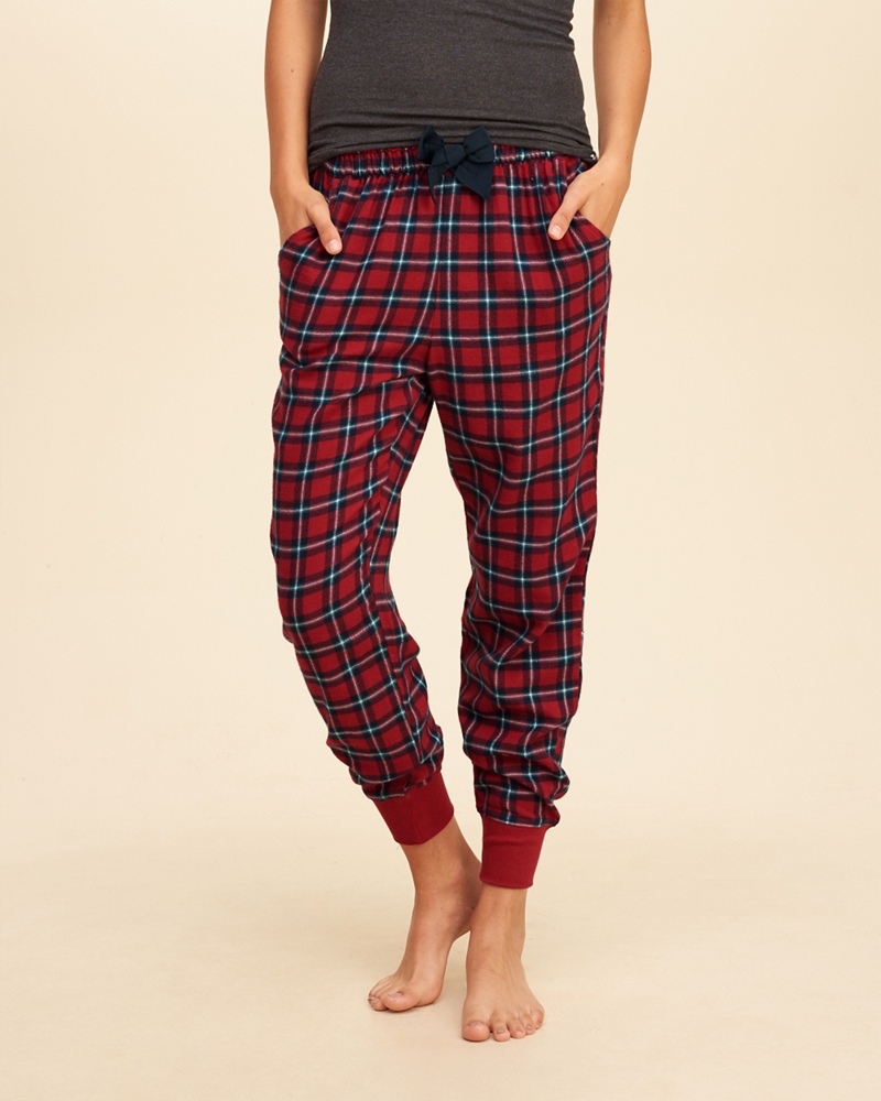 flannel sleep joggers