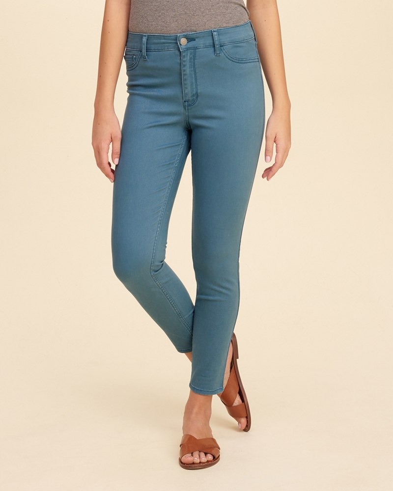 hollister crop slim pants