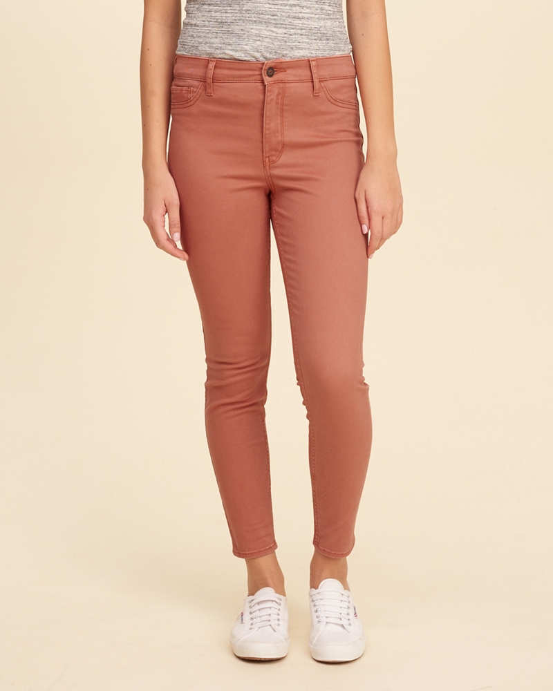 hollister crop slim pants