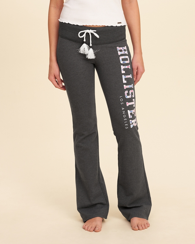 black sweatpants hollister