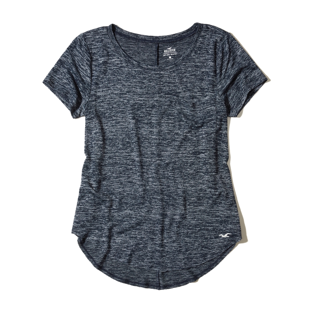 hollister must have crop baby tee