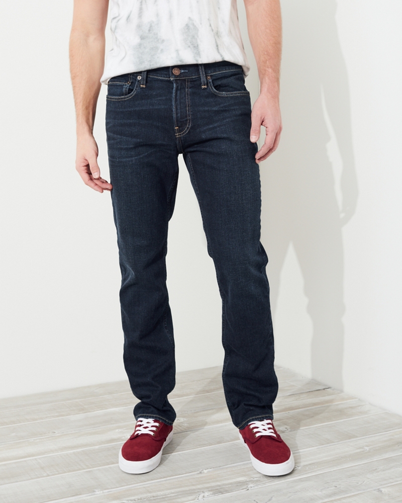 Guys Hollister Epic Flex Slim Straight Jeans | Guys Bottoms ...