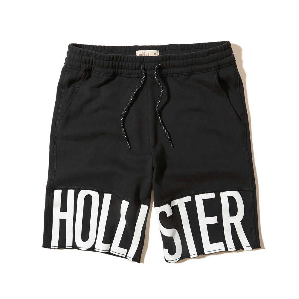 hollister fleece jogger shorts