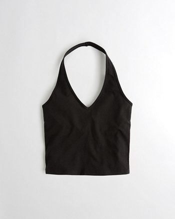 must have crop halter top hollister