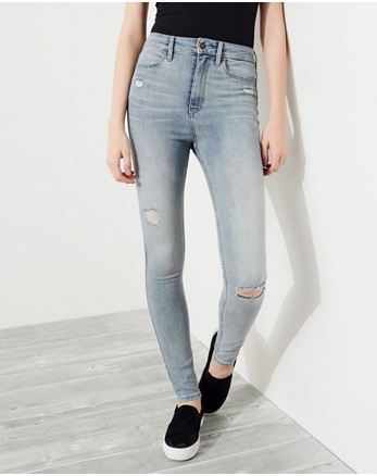 hollister ultra high rise super skinny jeans