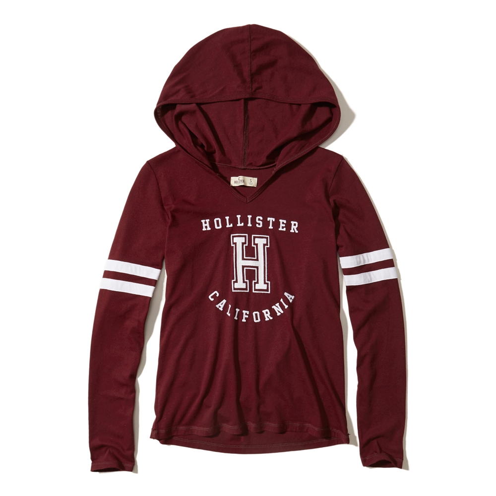 hollister hooded tee