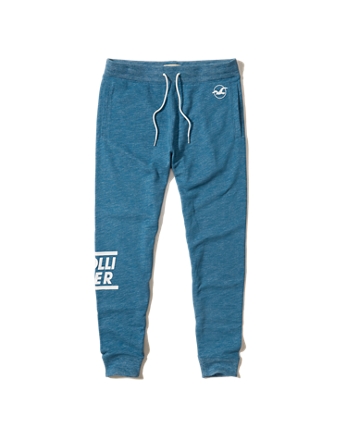 hollister denim joggers